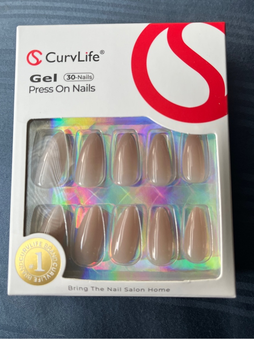 Gel Press-On Nails — Nude Brown Shade